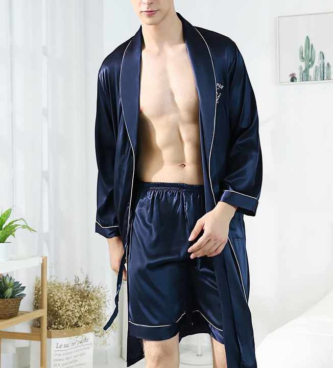 Men's embroidered pajamas 