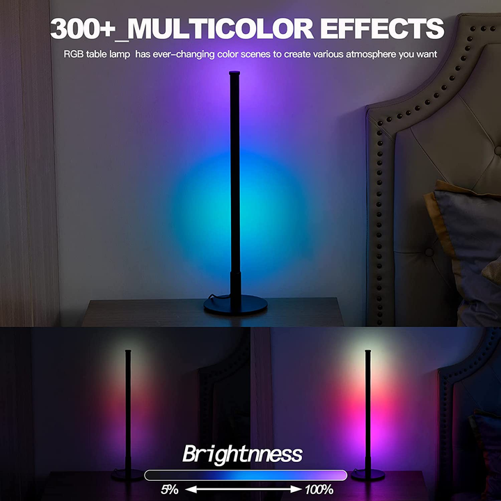 مصباح طاولة ملونة