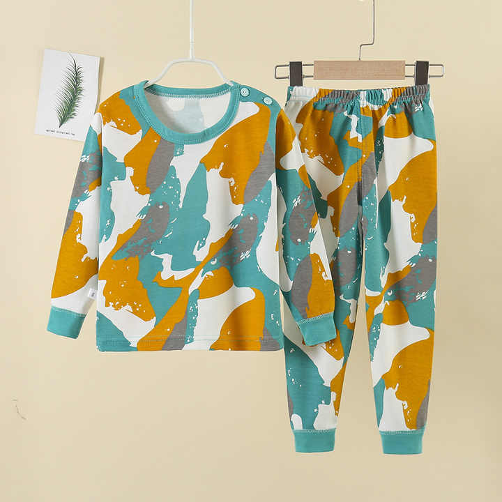 Long sleeve children's clothing set 