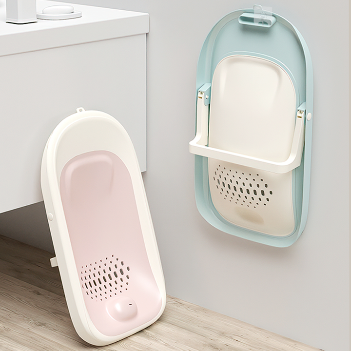 2022 GICA New Baby Bath Tub Set Soft PP and TPE Baby Bath Tub Plastic Seat Infant Bath Support 
