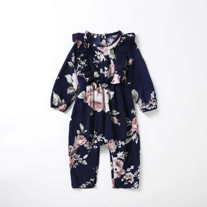 Mother and Daughter V-Neck Jumpsuit, V-Neck Jumpsuit, Mother and Kids Jumpsuit 