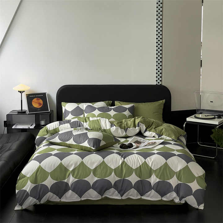 4-piece bed sheet and pillowcase set, made of 100% soft 