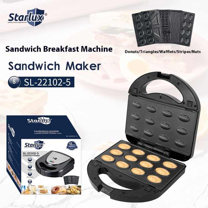 European Plug-In Household Breakfast Maker 