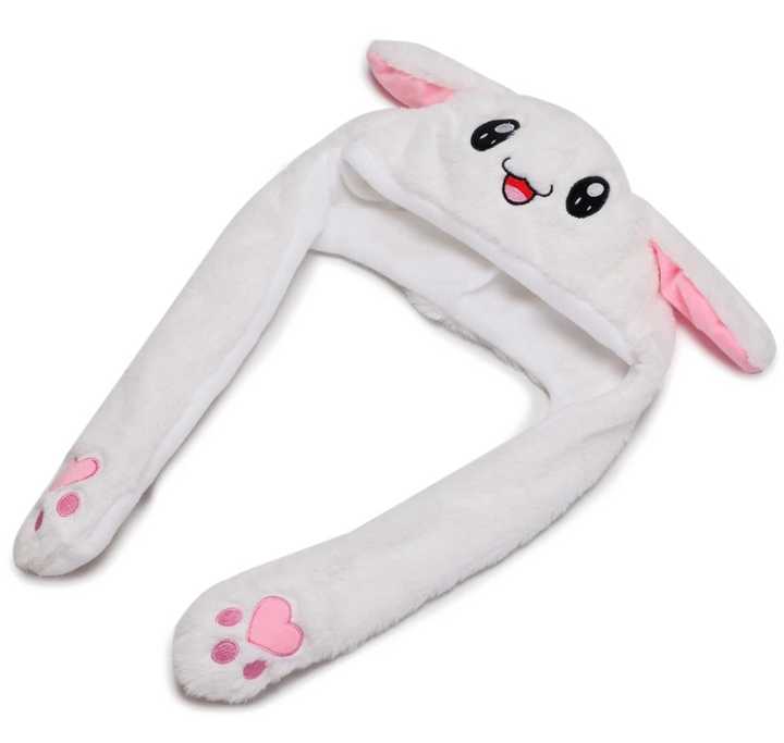 Korean Baby Hats Rabbit Hat with Air Pump and Cute Plush Moving Ears 