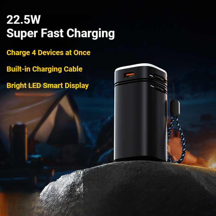 بنك طاقة محمول فائق السعة . Portable Power Bank,