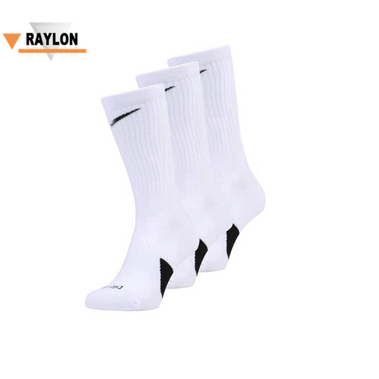 RL-B020 Adult and Men's White Sports Socks 