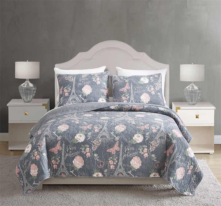 Aoyatex Microfiber Duvet Cover Set, 100% Polyester Custom Printed Duvet Cover Set 