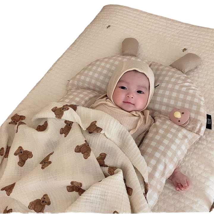 Baby Blanket - INS Hot Cute Brown Teddy Bear 