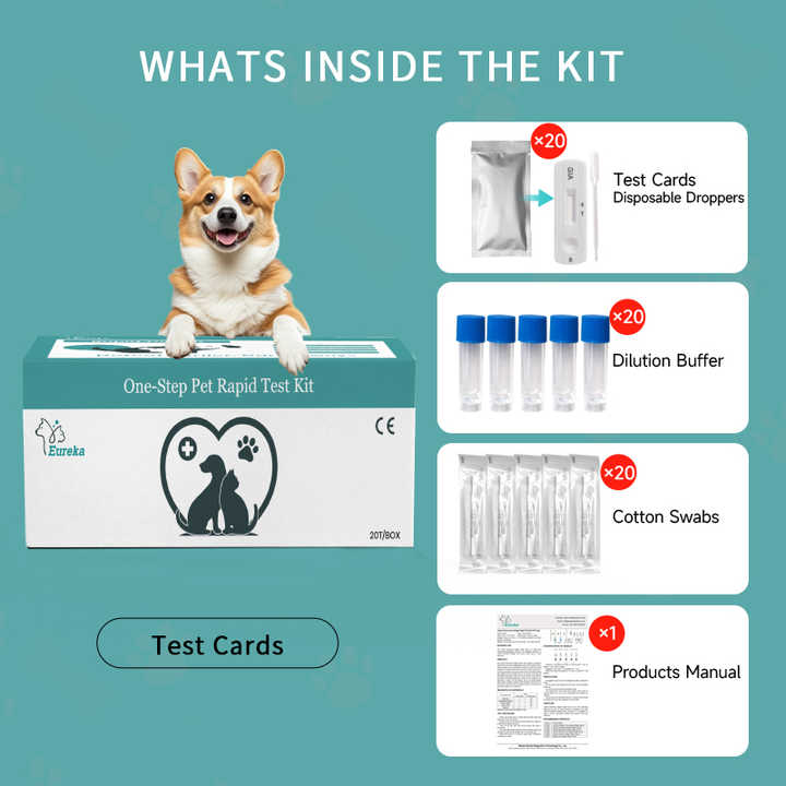 اختبار GIA Ag للكلب Pet Parvovirus Kit اختبار Giardia Ag سريعًا GIA Ag Test for Dog Pet Parvovirus Kit Giardia Ag Rapid Test