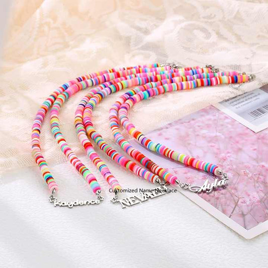 Children's Accessories Personalized Name Necklace 