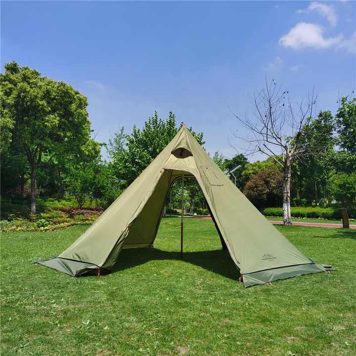 Lightweight teepee tent. 