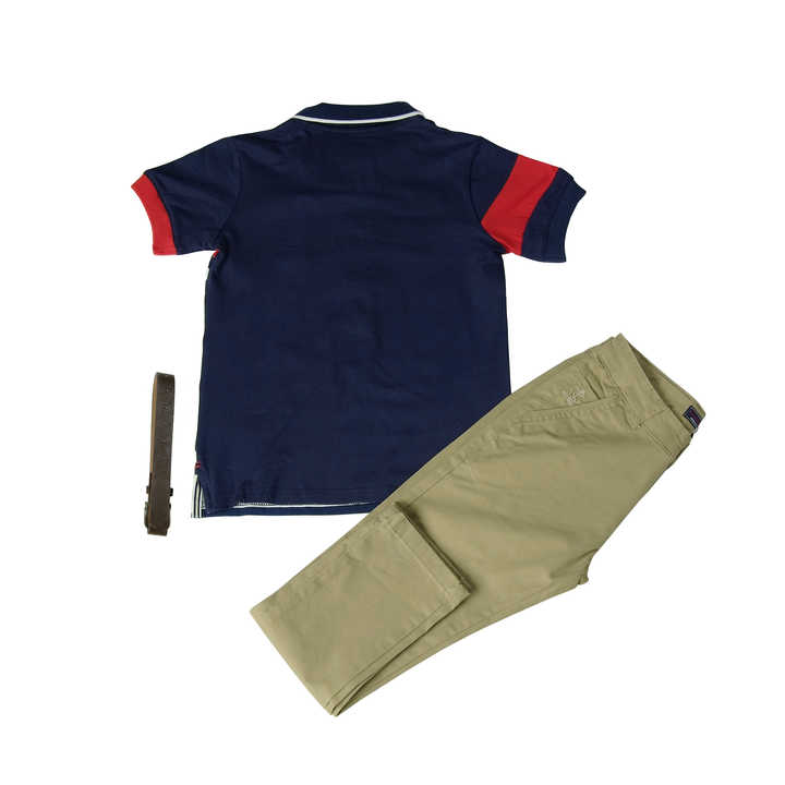 Boys Clothing Set Kids Clothes Polo Shirt Woven Pant 