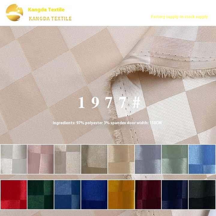 Stock jacquard fabric, satin, rayon, shirt, dress, 