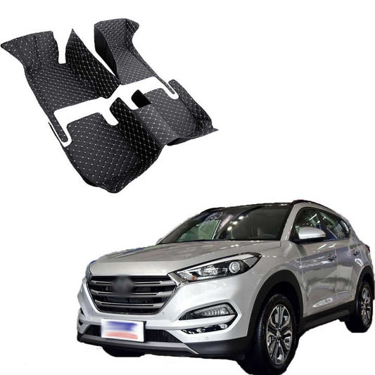 Car Floor Mats Interior Accessories for Hyundai Tucson 2015 2016 2017 2018 Custom Foot Pads for Cars 