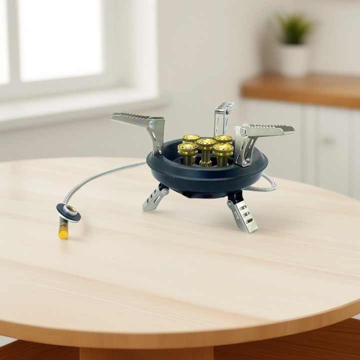 موقد غاز 16 كيلووات قابل للطي بخمسة نواة فرن . 16 kW Folding Gas Stove with Five Oven Core