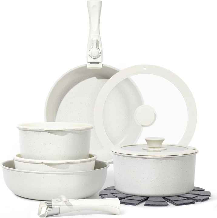 Granite and aluminum cooking sets 