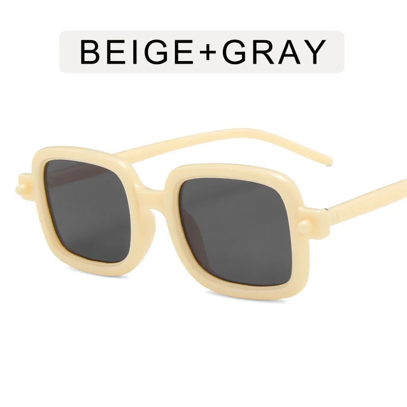 Thick Frame Sunglasses - Vintage Square Sunglasses 