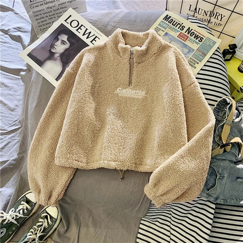 Thick cropped hoodie 