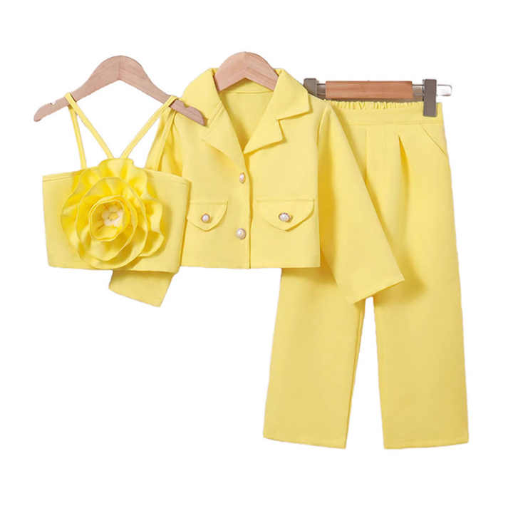 Yellow Children's Clothing for Girls Age 4-7 Years 