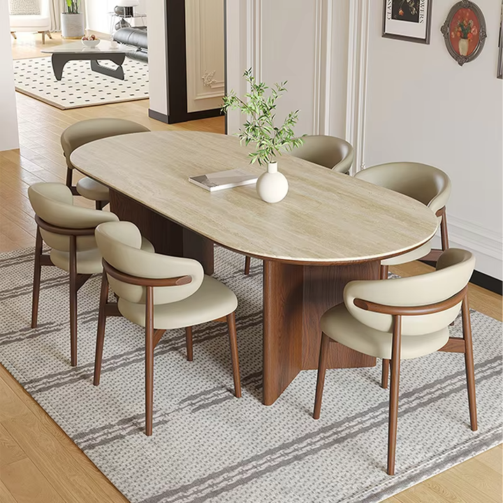 wooden dining table 