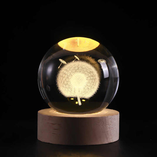 Galaxy Crystal Ball Decorative Solar System Crystal Ball- 