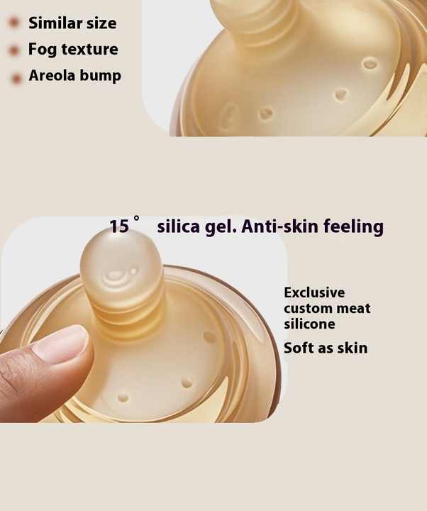 Anti-flatulence baby glass bottle nursing wide neck. 