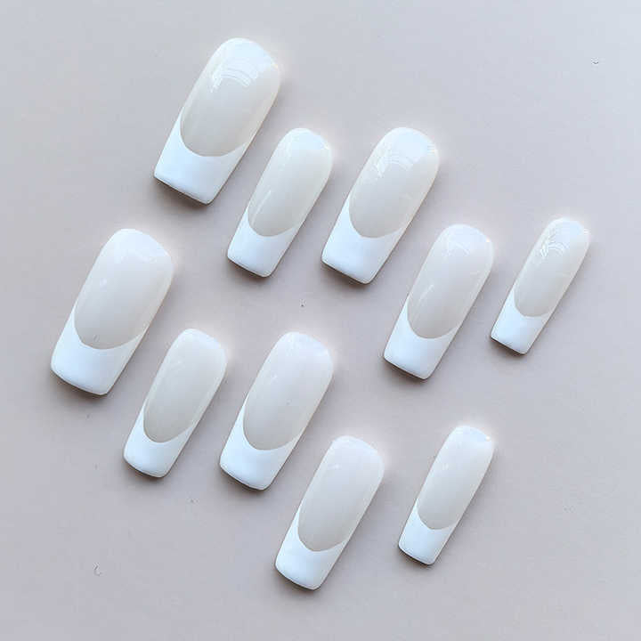Creative Minimalist Fully Covered Handmade Nail Art 