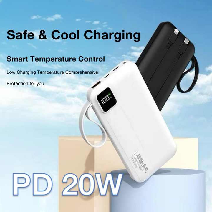 Magnetic portable battery. 