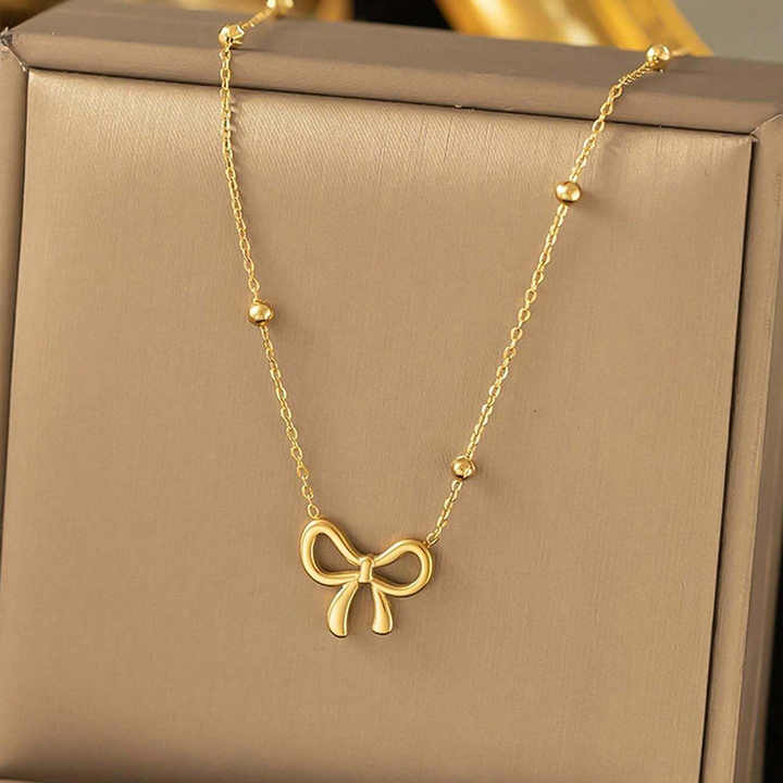 Bowknot Necklace, Earrings and Bracelet Set