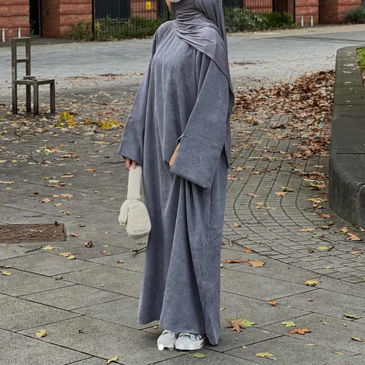 Autumn and winter colorful abaya 