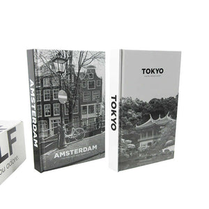 كتب تعليمية ديكورية ذات غلاف مقوى بصفحات فارغة