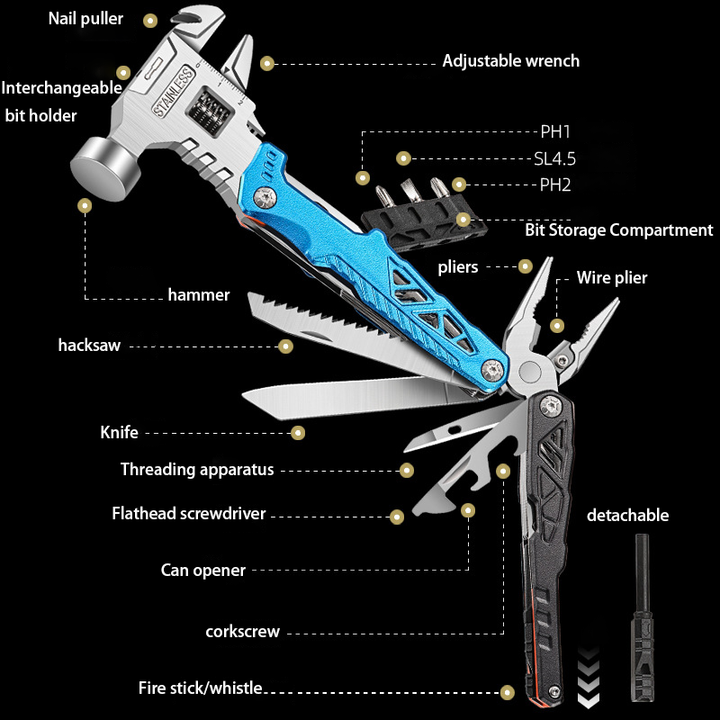 ركماشة ربط متعددة الوظائف في الهواء الطلق ، كماشة ربط المعدات المحمولة ، كماشة Multifunctional outdoor tying pliers, portable equipment tying pliers, pliers