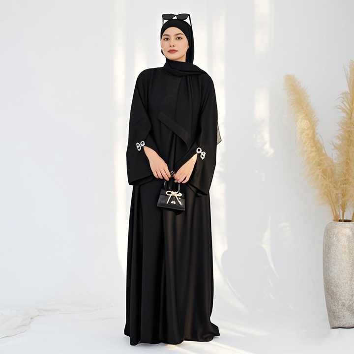 Elegant colorful abayas 