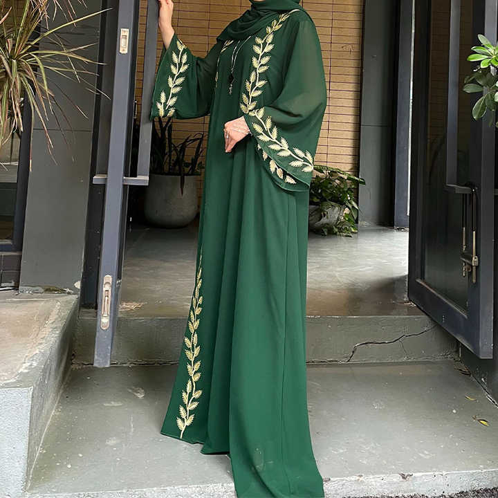 Crepe caftans and jalabiyas 