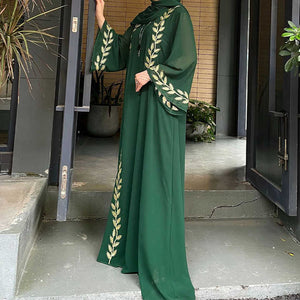 Crepe caftans and jalabiyas 