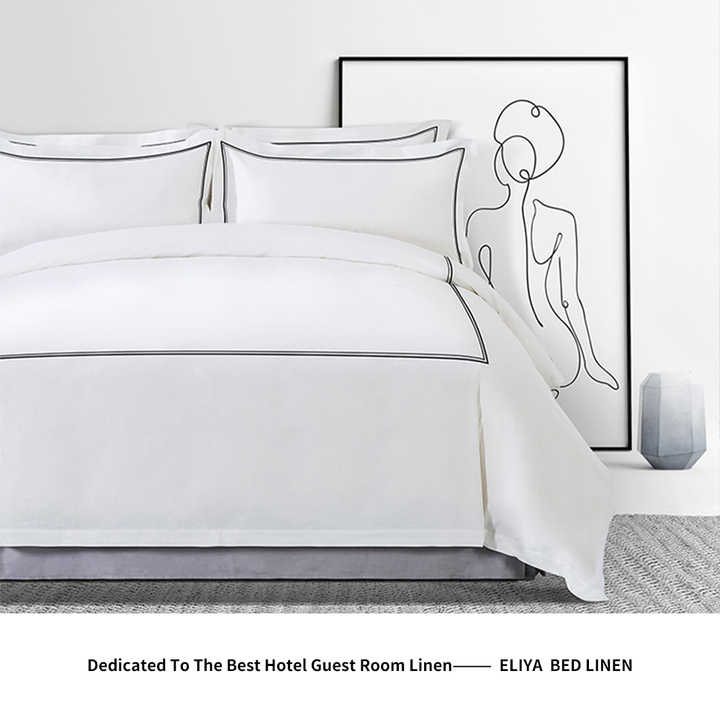 5 Star Luxury 1000 Thread Count Egyptian Cotton Westin White Bed Sheets Hotel Bed Linens 