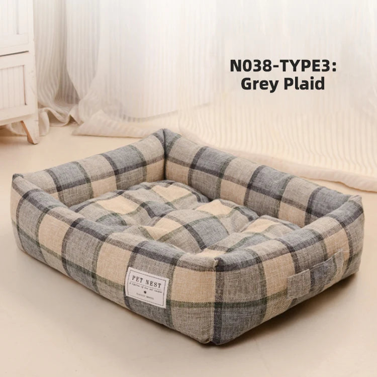 كبير متوسط الكلاب القطط للماء مكافحة زلة أسفل الحيوانات الأليفة سرير لينة أريكة سرير كلب- مفارش