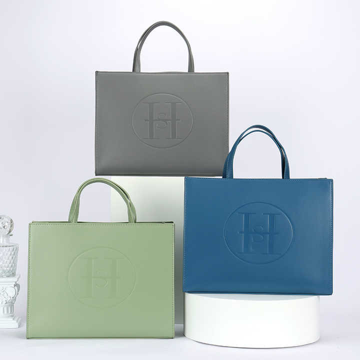 Custom Luxury PU Leather Tote Bag 
