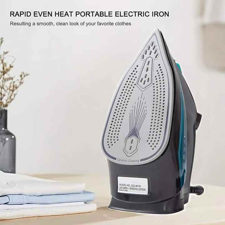 Portable electric steam iron 