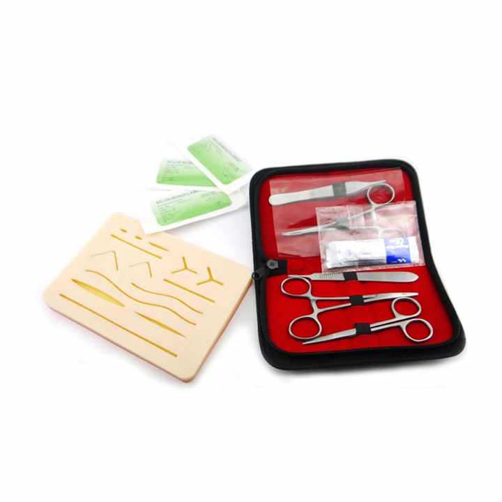 Surgical suture set for complete training medical equipment 