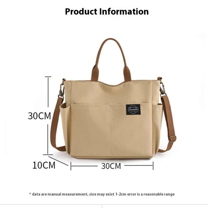 حقيبة كتف نسائية أنيقة ذات سعة كبيرة