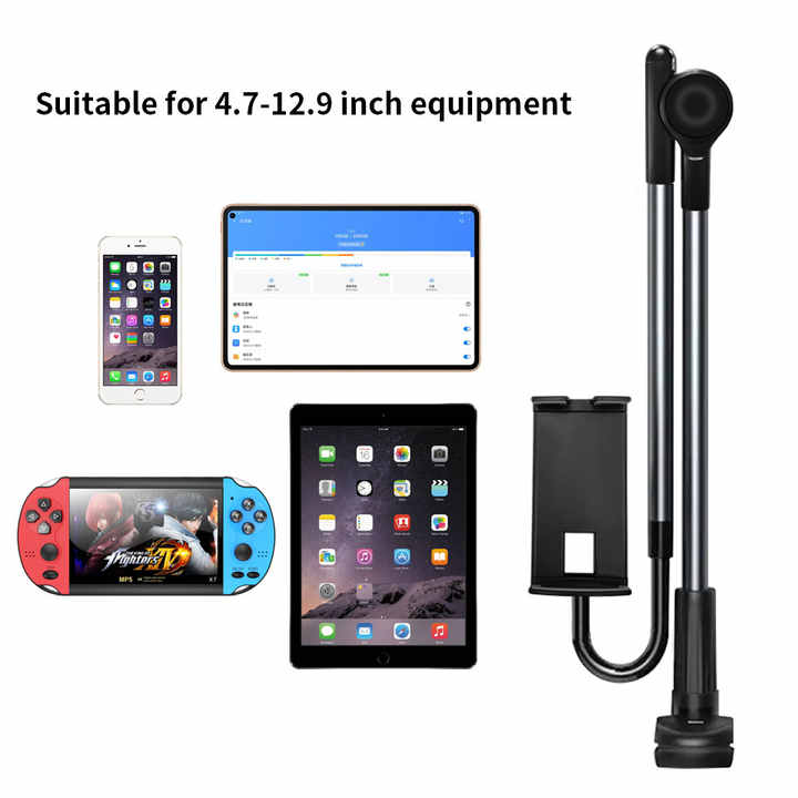 Universal Lazy Mobile Phone Holder Clip on Long Arm for 