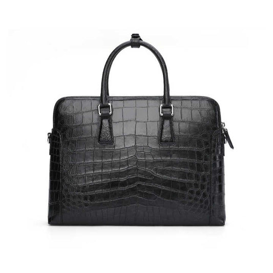 Custom Hand Made Genuine Crocodile Skin Slim Shoulder Bag 