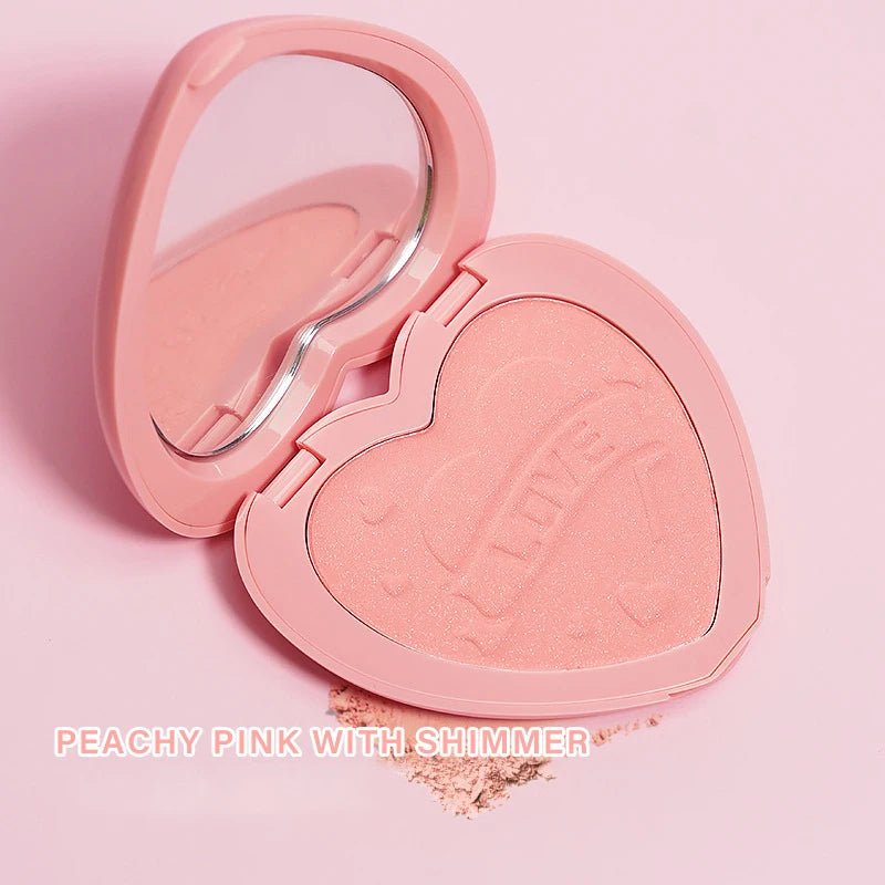 Heart-shaped face blush 