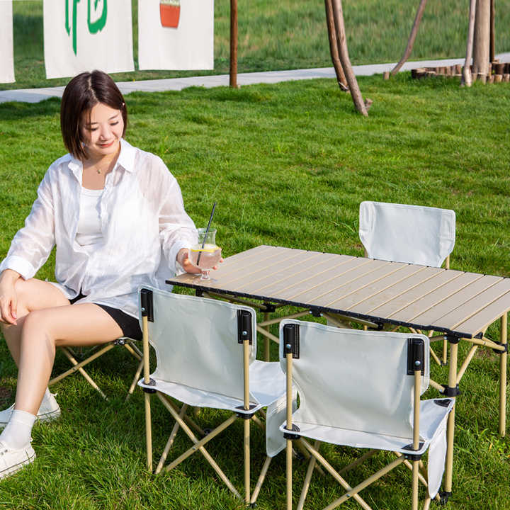 طاولة تخييم محمولة