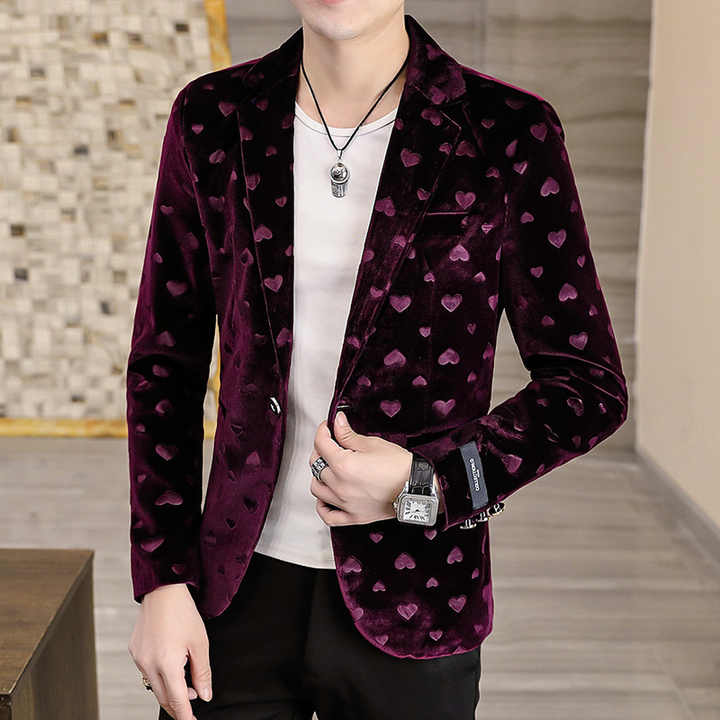 Men's velvet jacket 