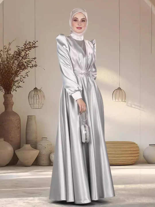 Satin Evening - فستان سهرة