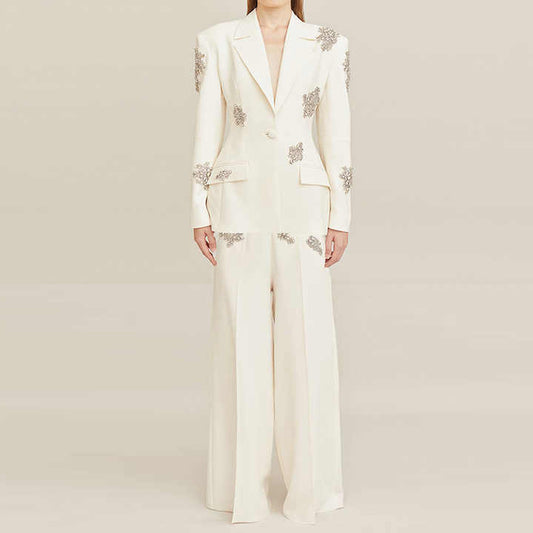 Long sleeve blazer and long pants set 