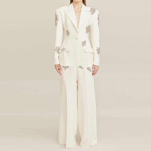 Long sleeve blazer and long pants set 
