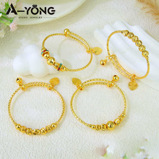 Children's accessories, gold-plated copper jewelry for children 